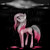 Size: 2000x2000 | Tagged: safe, artist:saoiirse, pinkie pie, g4, cloud, cloudy, female, gray, high res, painting, pinkamena diane pie, rain, solo