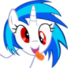 Size: 100x100 | Tagged: safe, artist:bengo538, dj pon-3, vinyl scratch, g4, female, solo, thumbnail