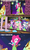 Size: 768x1300 | Tagged: safe, edit, edited screencap, screencap, fluttershy, pinkie pie, rarity, twilight sparkle, equestria girls, g4, my little pony equestria girls: rainbow rocks, shake your tail, clothes, feet, grass skirt, hula, hulalight, hulapie, hularity, hulashy, image macro, lei, meme, musical instrument, sandals, skirt, ukulele