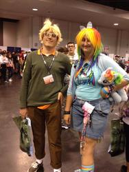 Size: 720x960 | Tagged: safe, artist:ilovemylilpony, rainbow dash, trenderhoof, human, g4, cosplay, irl, irl human, photo