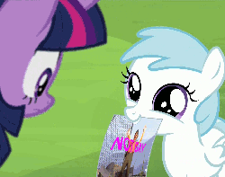 Size: 1274x1006 | Tagged: safe, edit, edited screencap, screencap, cotton cloudy, twilight sparkle, alicorn, pony, g4, a friendly friend, animated, cotton cloudy reveals, female, here comes soldier, mare, not gay, scout (tf2), team fortress 2, twilight sparkle (alicorn)
