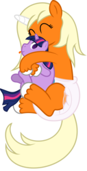 Size: 1268x2500 | Tagged: safe, artist:fallingferret, twilight sparkle, oc, oc:dreamsicle, g4, diaper, plushie, poofy diaper, sleeping, twilight sparkle plushie