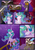 Size: 1000x1415 | Tagged: safe, artist:falleninthedark, artist:stepandy, discord, princess celestia, comic:notte insonne, g4, collaboration, comic, cute, discute, female, heart, looking back, magic, male, night, raised eyebrow, ship:dislestia, shipping, stars, straight