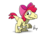 Size: 3284x2309 | Tagged: safe, artist:fimflamfilosophy, apple bloom, dinosaur, velociraptor, g4, dinosaurified, female, high res, simple background, solo, species swap, transparent background