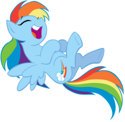 Size: 6000x5848 | Tagged: safe, artist:crystalis, idw, rainbow dash, pony, g4, absurd resolution, female, laughing, on back, simple background, solo, transparent background, vector