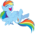 Size: 6000x5848 | Tagged: safe, artist:crystalis, idw, rainbow dash, pony, g4, absurd resolution, female, laughing, on back, simple background, solo, transparent background, vector