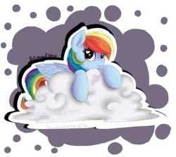 Size: 1900x1700 | Tagged: safe, artist:drawing-heart, rainbow dash, g4, cloud, cute, dashabetes, female, heart eyes, solo