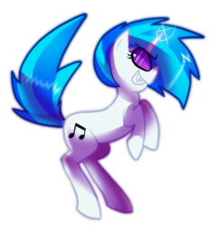 Size: 905x937 | Tagged: dead source, safe, artist:shufflestripes, dj pon-3, vinyl scratch, g4, female, solo