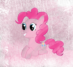 Size: 1301x1190 | Tagged: safe, artist:miaowwww, pinkie pie, g4, female, sitting, solo