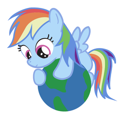 Size: 520x494 | Tagged: safe, artist:dm29, rainbow dash, g4, ball, cute, dashabetes, earth, filly, filly rainbow dash, julian yeo is trying to murder us, macro, playing