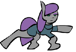 Size: 300x207 | Tagged: safe, artist:crowneprince, maud pie, earth pony, pony, g4, animated, cute, female, frame by frame, frown, lidded eyes, mare, maudabetes, noodle arms, raised hoof, raised leg, simple background, solo, transparent background, wat, wobbling