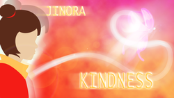 Size: 1920x1080 | Tagged: safe, artist:mountainlygon, human, crossover, element of kindness, elements of harmony, jinora, solo, the legend of korra