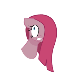 Size: 699x765 | Tagged: safe, artist:ponycakesofsweetness, pinkie pie, g4, party of one, female, insanity, insanity face, pinkamena diane pie, simple background, smiling, solo, transparent background, vector