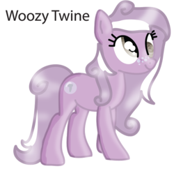 Size: 588x577 | Tagged: artist needed, source needed, safe, oc, oc only, oc:woozy twine, earth pony, pony, derp, freckles, magical lesbian spawn, offspring, parent:derpy hooves, parent:screwball, parents:derpball, smiling, solo, xk-class end-of-the-world scenario