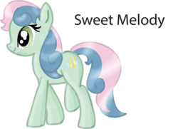 Size: 795x577 | Tagged: safe, artist:sir voidgod lovefairy, oc, oc only, oc:sweet melody, magical lesbian spawn, offspring, parent:bon bon, parent:lyra heartstrings, parents:lyrabon, raised leg, simple background, smiling, solo, transparent background, walking