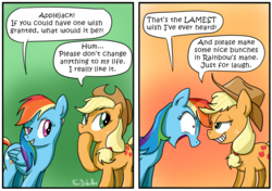 Size: 800x563 | Tagged: safe, artist:foudubulbe, applejack, rainbow dash, g4, comic