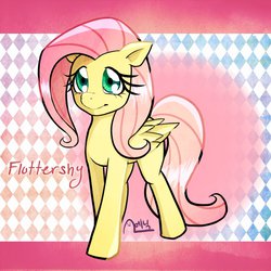 Size: 894x894 | Tagged: safe, artist:anicmj, fluttershy, g4, female, solo