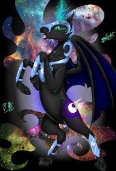 Size: 752x1108 | Tagged: safe, artist:jhelisapoh, nightmare moon, g4, female, realistic, solo