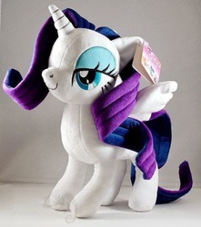 Size: 442x500 | Tagged: safe, artist:onlyfactory, rarity, alicorn, pony, g4, bootleg, irl, japanese, photo, plushie, race swap, raricorn, solo