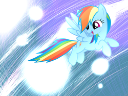 Size: 1600x1200 | Tagged: safe, artist:heavymetalbronyyeah, rainbow dash, pegasus, pony, g4, cute, dashabetes, female, flying, looking at something, mare, open mouth, smiling, solo, wallpaper, wings