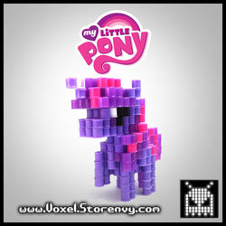 Size: 894x894 | Tagged: safe, artist:voxelperlers, twilight sparkle, g4, customized toy, irl, perler beads, toy