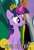 Size: 168x247 | Tagged: safe, edit, screencap, twilight sparkle, alicorn, pony, g4, trade ya!, 1000 hours in ms paint, alicorn drama, background pony strikes again, bad edit, caption, drama, female, irony, mare, ms paint, new crown, op is a duck, solo, twilight sparkle (alicorn)