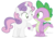 Size: 920x640 | Tagged: safe, artist:dm29, spike, sweetie belle, g4, eye contact, female, holding hands, holding hooves, male, ship:spikebelle, shipping, simple background, smiling, straight, transparent background