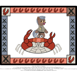 Size: 1024x947 | Tagged: safe, artist:shikarispeeder, oc, oc:tom the crab, giant crab, police pony