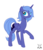 Size: 2164x2520 | Tagged: safe, artist:shadawg, princess luna, alicorn, pony, g4, female, high res, s1 luna, simple background, solo, transparent background