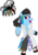 Size: 1016x1454 | Tagged: safe, artist:jewelsfriend, artist:trinity-comettrail, rainbow dash, pony, semi-anthro, g4, bandana, bipedal, clothes, crossover, female, final fantasy, final fantasy xiii, open mouth, simple background, snow, solo, transparent background, trenchcoat, wingless