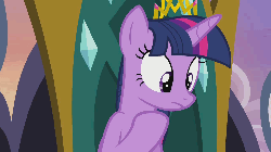 Size: 1280x720 | Tagged: safe, screencap, twilight sparkle, alicorn, pony, g4, trade ya!, animated, close-up, crown, eyes closed, female, gesture, judge twilight, judgement, mare, new crown, sitting, solo, stern, talking, throne, twilight sparkle (alicorn)