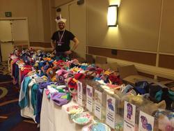 Size: 600x450 | Tagged: safe, artist:cutiecorral, human, artist alley, babscon, babscon 2014, convention, craft, cutie corral, irl, irl human, photo, plushie