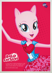 Size: 1211x1712 | Tagged: safe, pinkie pie, equestria girls, g4, bald, bald cartoons, cancer, female, solo