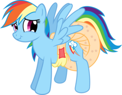 Size: 3855x3000 | Tagged: dead source, safe, artist:fallingferret, artist:fillyscoots42, color edit, edit, rainbow dash, pegasus, pony, g4, colored, diaper, female, high res, mare, non-baby in diaper, poofy diaper, scrunchy face, show accurate, simple background, solo, transparent background, vector