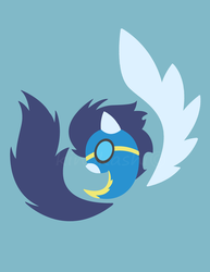 Size: 2550x3300 | Tagged: safe, artist:kinokashi, soarin', pegasus, pony, g4, high res, male, solo, wonderbolts, wonderbolts uniform