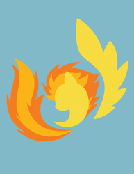 Size: 2550x3300 | Tagged: safe, artist:kinokashi, spitfire, pegasus, pony, g4, female, high res, minimalist, solo, wonderbolts