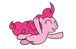 Size: 5100x3300 | Tagged: safe, artist:drawponies, pinkie pie, g4, female, freefall, simple background, solo, transparent background, vector