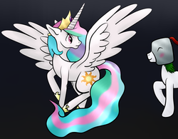 Size: 3544x2767 | Tagged: safe, artist:starshinefox, princess celestia, g4, crossover, dark souls, high res, ponified, praise the sun, solaire of astora