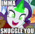 Size: 550x536 | Tagged: safe, screencap, rarity, pony, unicorn, g4, inspiration manifestation, my little pony: friendship is magic, cropped, faic, female, glowing horn, horn, imma snuggle you, inspirarity, mare, meme, open mouth, slasher smile, solo