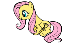 Size: 2700x1688 | Tagged: safe, artist:slb94, fluttershy, g4, female, simple background, solo, transparent background