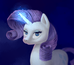 Size: 1024x908 | Tagged: safe, artist:tuffmuffins, rarity, g4, female, magic, solo