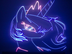 Size: 4000x3000 | Tagged: safe, artist:laserpon3, princess luna, g4, female, laser, photo, solo