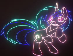 Size: 3564x2756 | Tagged: safe, artist:laserpon3, dj pon-3, vinyl scratch, g4, female, high res, laser, photo, solo