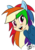 Size: 433x620 | Tagged: safe, artist:xxxsketchbookxxx, rainbow dash, human, g4, eared humanization, female, humanized, solo, that fucking cat, that fucking dash