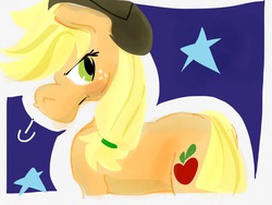 Size: 1024x768 | Tagged: safe, artist:supernoncutie, applejack, g4, female, solo