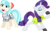 Size: 1754x1094 | Tagged: safe, artist:ironm17, coco pommel, rarity, earth pony, pony, unicorn, g4, clothes, duo, duo female, female, football, france, gloves, jersey, mare, short-sleeved goalkeeper jersey, simple background, transparent background, world cup