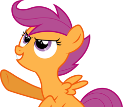 Size: 7603x6675 | Tagged: safe, artist:cloudy glow, scootaloo, pegasus, pony, g4, absurd resolution, female, filly, foal, simple background, solo, transparent background