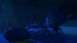 Size: 1920x1080 | Tagged: safe, artist:fruitymilk, twilight sparkle, alicorn, pony, g4, 3d, bed, book, eyes closed, female, mare, night, on side, sleeping, solo, source filmmaker, twilight sparkle (alicorn)