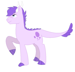Size: 544x520 | Tagged: safe, artist:unoriginai, oc, oc only, oc:clear cut, oc:crystal clarity, dracony, dragon, hybrid, interspecies offspring, offspring, parent:rarity, parent:spike, parents:sparity, rule 63, simple background, solo, white background