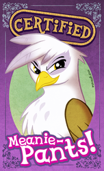 Size: 338x555 | Tagged: safe, artist:marymouse, gilda, griffon, g4, badge